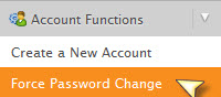 گزینه Force Password Change در whm